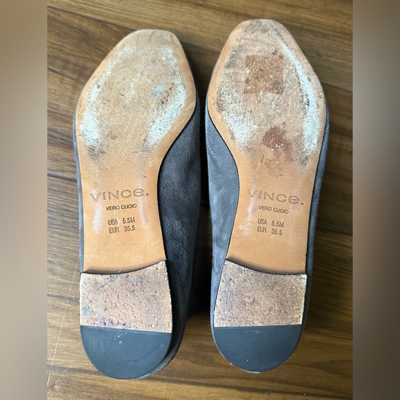 Vince Branine Steel Gray Suede Loafers Flats size 5.5 woman’s - Picture 3 of 5